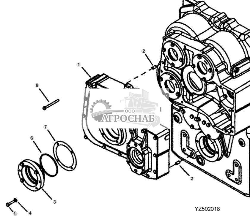 TRANSMISSION OIL PUMP, FRONT HOUSING (9620) 